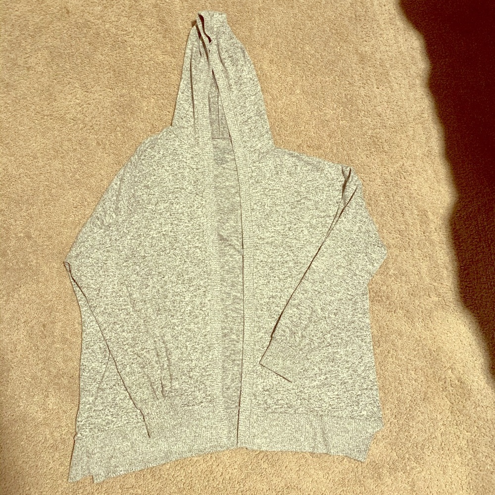 AEO Soft and Sexy Plush grey hooded sweater